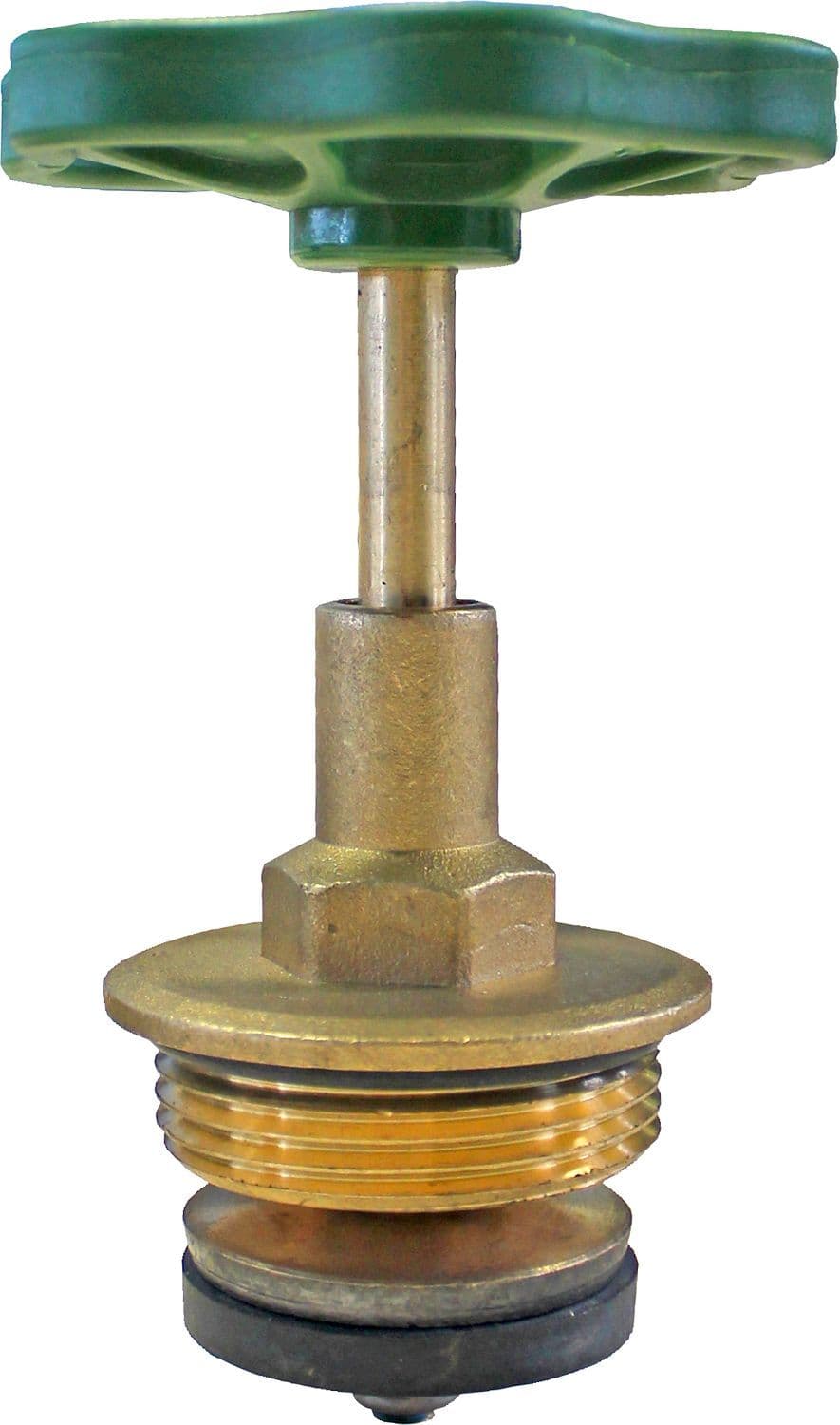 Koperen kraankop met wiel 1/2"