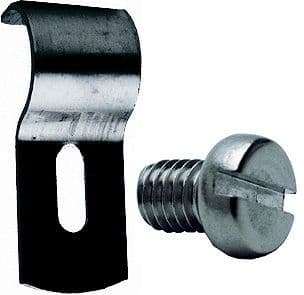 Alu kraalhouder+inox vijs