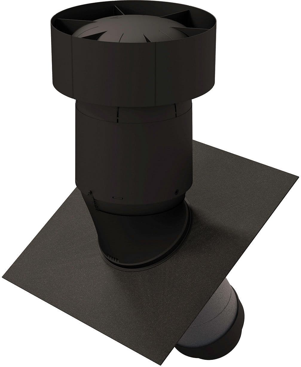 Kit geisoleerde dakdoorvoer d-ventilatie schuin 160/150 Ventus