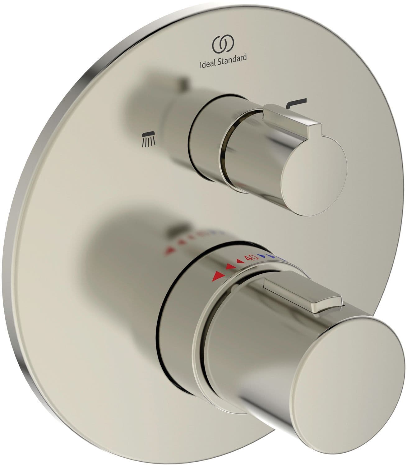 Afwerkset thermostaat+omstel joy Ideal Standard Rvs look