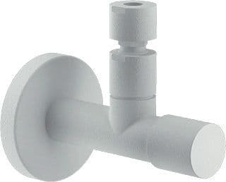Design hoekstopkraan nobili 1/2" mat wit