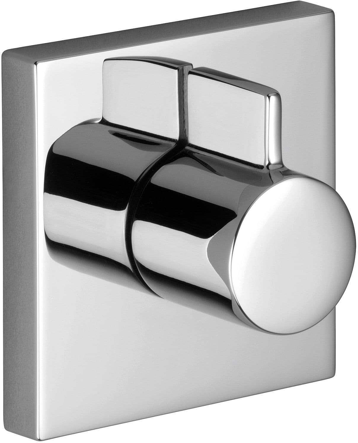 Set de finition robinet d'arret a encastrer + poignee symetrics dornbracht chrome