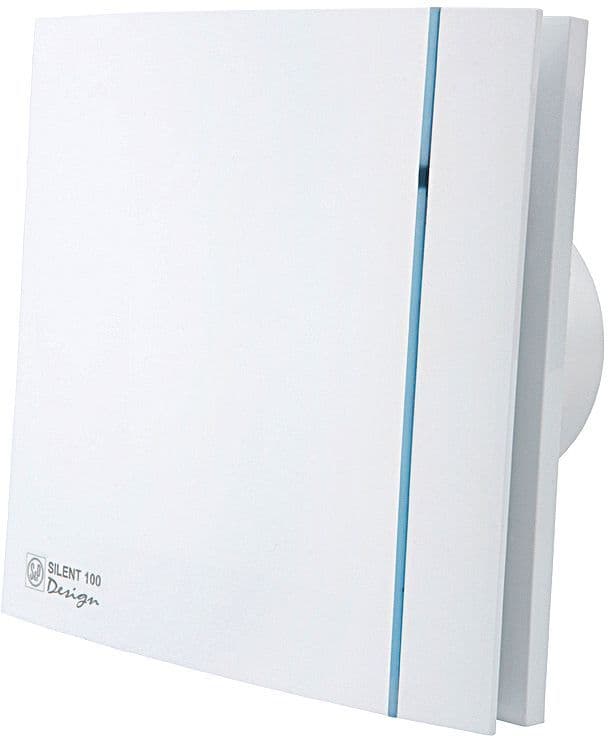 Ventilateur pour salle de bains + hygrostat SILENT-100 chz design s&p