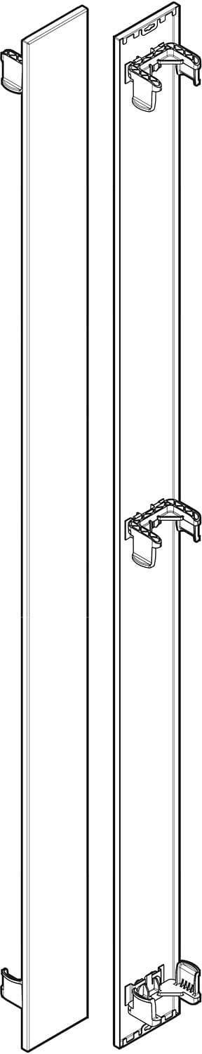 DECOSET VOOR VERTICAL H2000 22 MAT ZWART