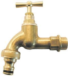 Koperen dubbel dienstkraan 3/4"