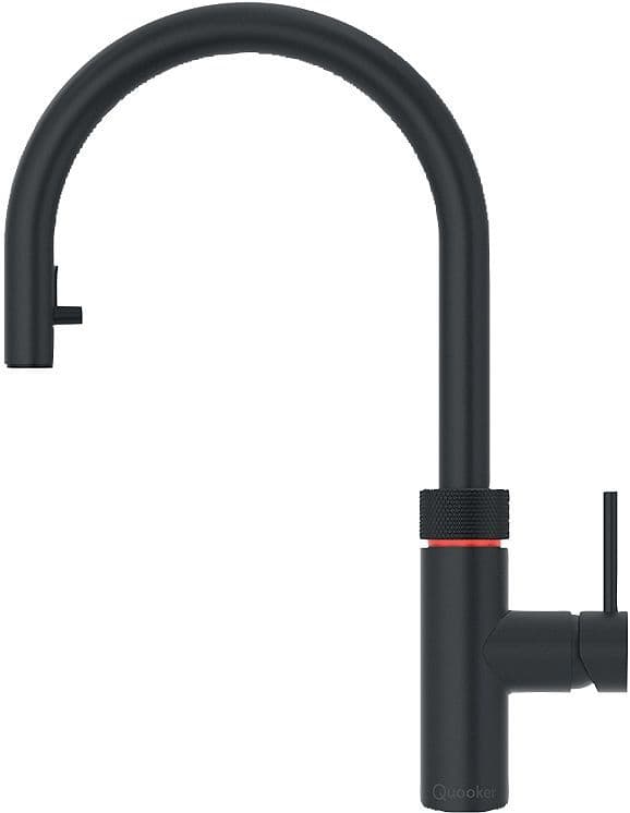 KEUKENKRAAN MET UITTREKBARE HANDDOUCHE FLEX QUOOKER ZWART