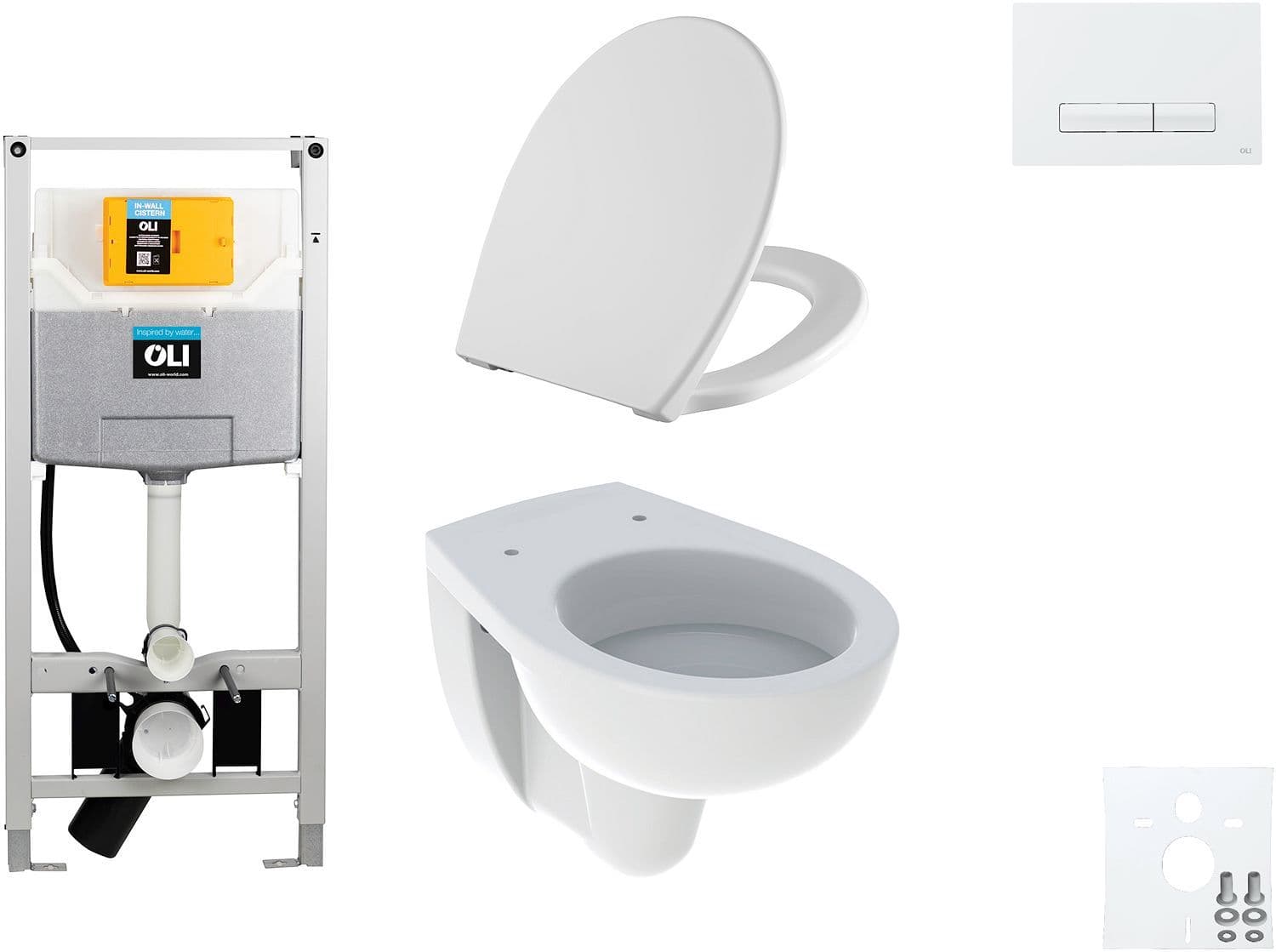 WALLFIX OLI HANGWC BASTIA D600 SOFTCLOSE + LIFT-OFF  GLAM WIT