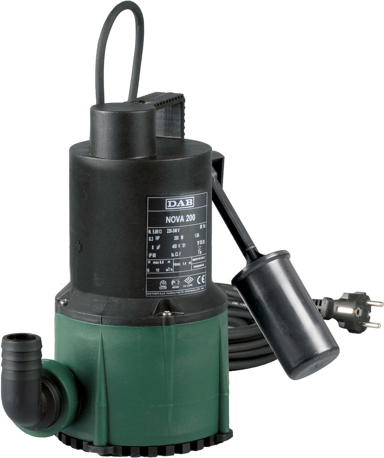 Kelderpomp Dab Nova 180M-A+VLOTTER +recu