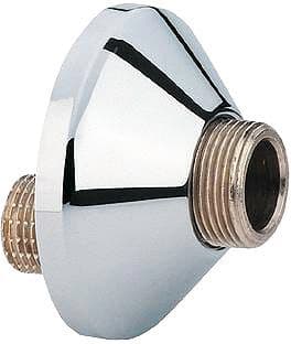 S-koppeling met rozet FG 3/4"-1/2" chroom
