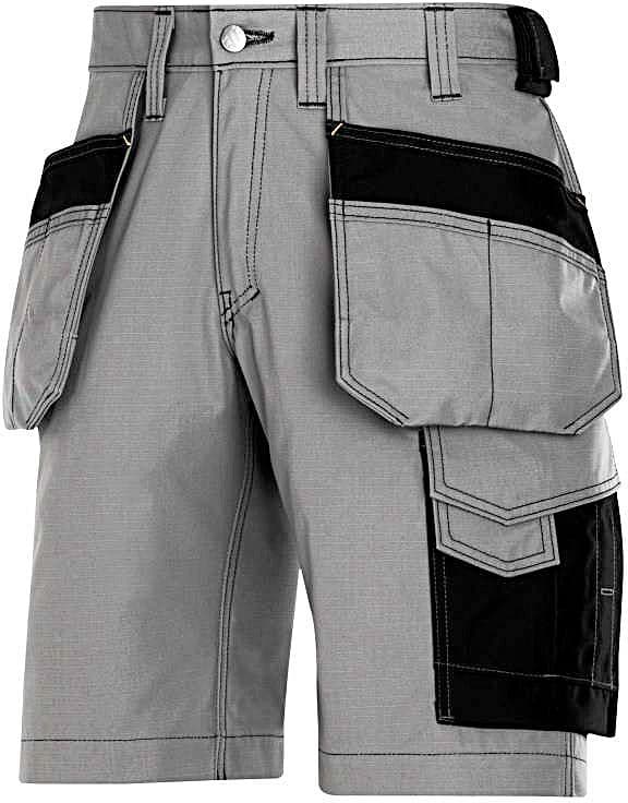 SHORT RIP-STOP SNICKERS ZWART-GRIJS M60