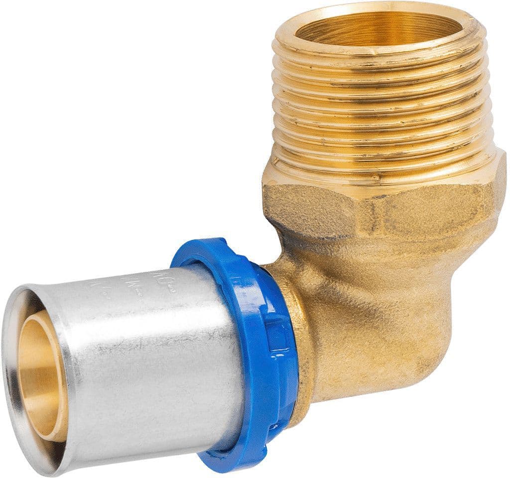 Elleboog 90° 26MM-4/4"M ALUPEX