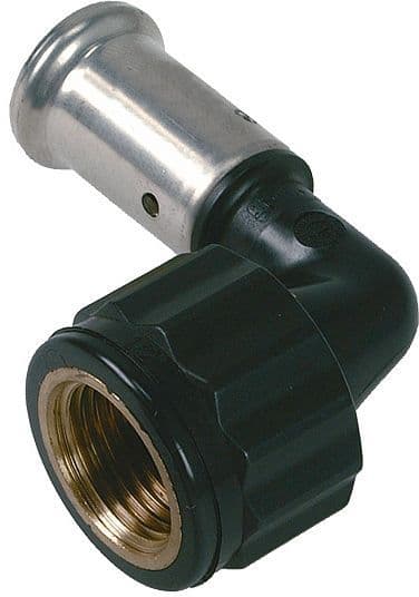 Elleboog 32MM-4/4"F kunststof pers Henco