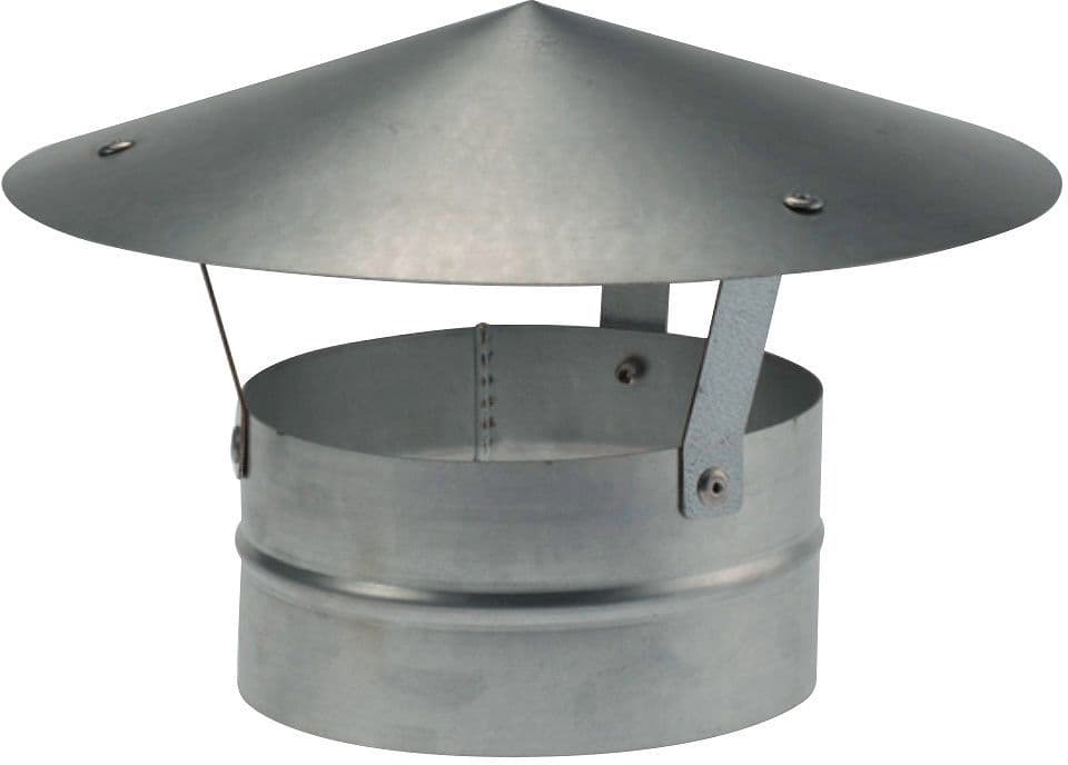 Spiral-d regenkap dakdoorvoer voor ventilatie 400MM