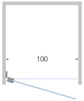 Porte pivotante niche close >100CM H 200CM inox-timeless