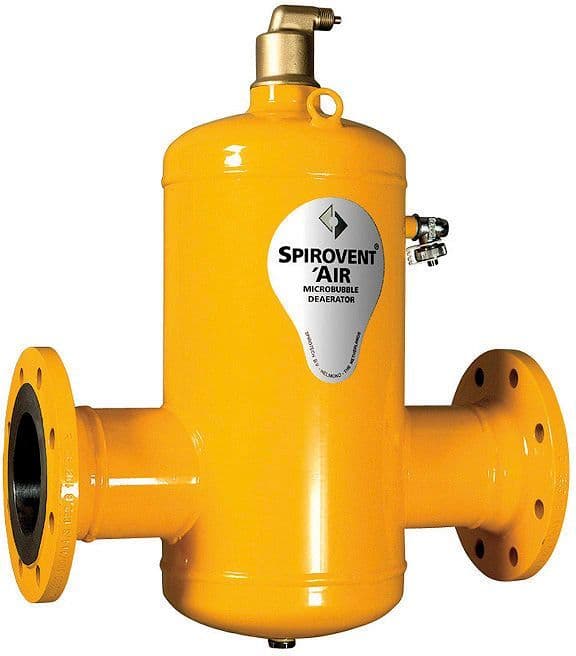 Luchtafscheider spirovent DN150 flensaansluiting