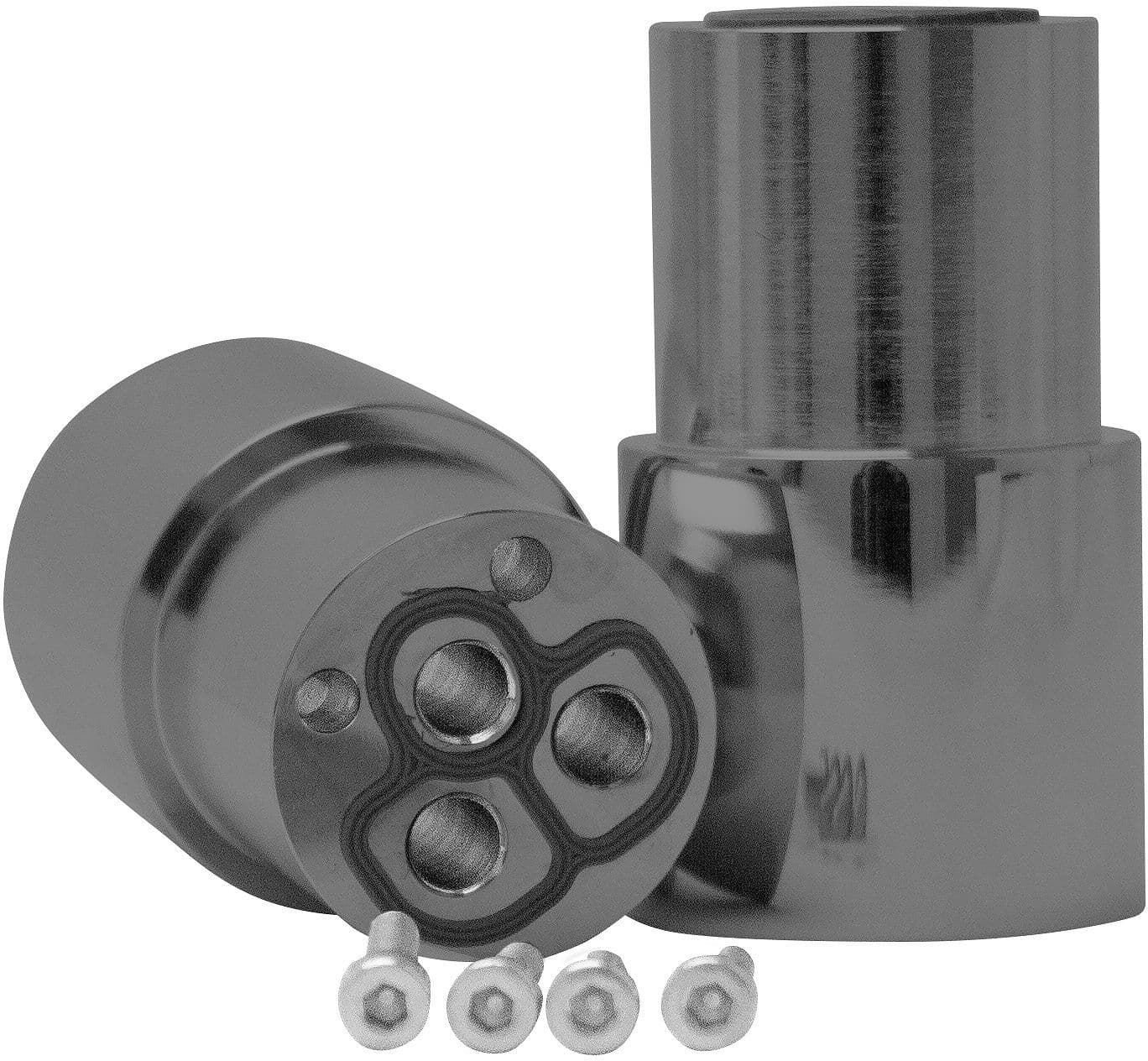 Rallonge +35MM pour 4TROUS robinet bain nobili graphite brossé