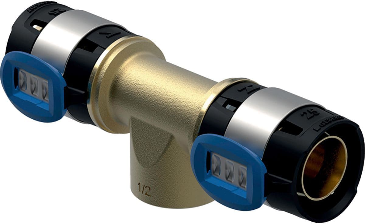 T 20MM-1/2"F-20MM FlowFit Geberit