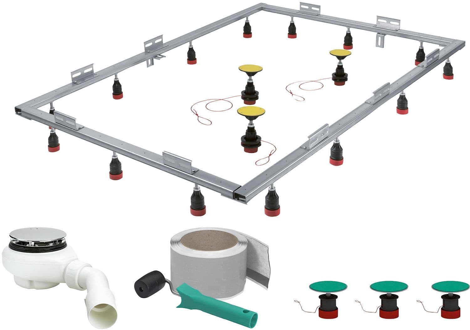 MONTAGESET DOUCHE TOT 120x180 9CM 51L/MIN