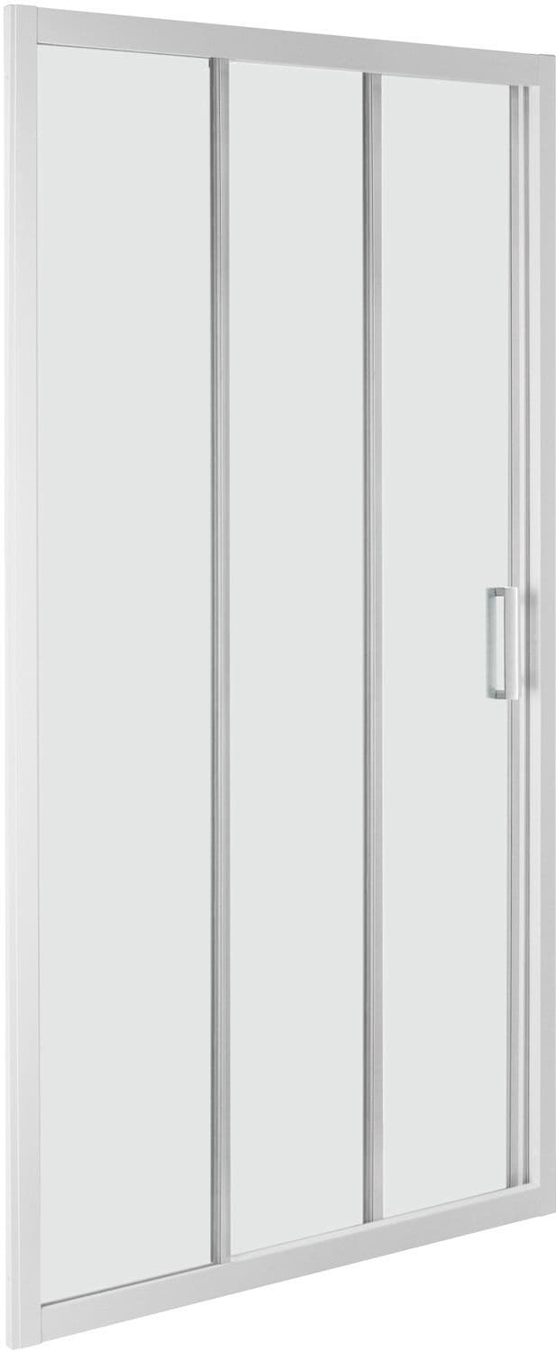 Douchedeur 3-DELIG Step 85-89 H190 aluminium-helder