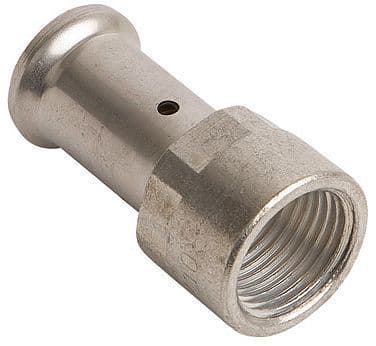 Puntstuk 16MM-1/2"F messing pers Henco