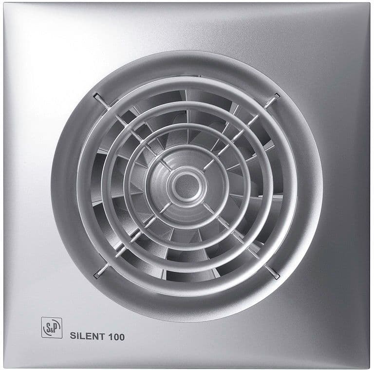 Ventilateur salle de bains SILENT-100 CZ Silver 12V s&p