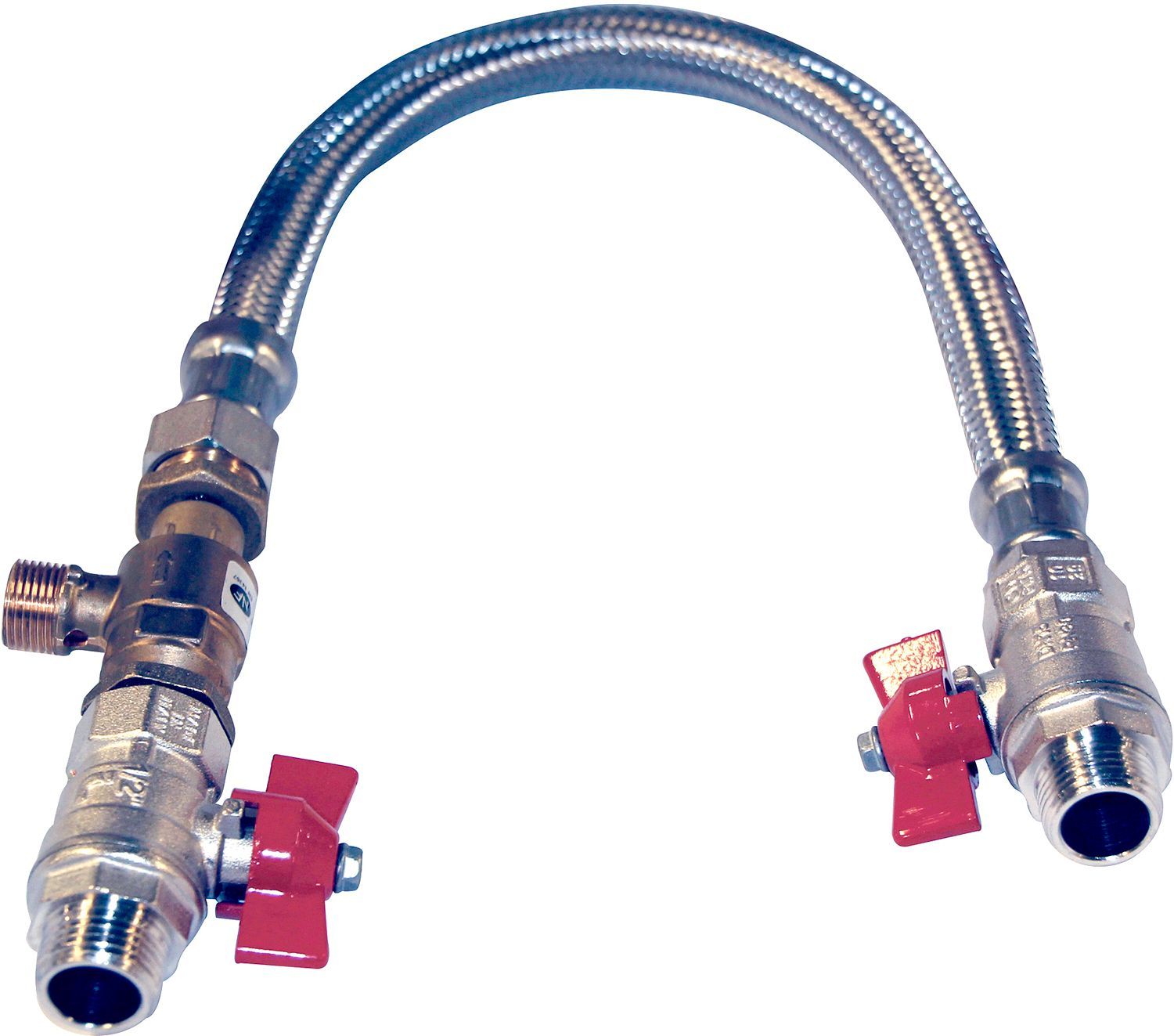 KIT DE REMPLISSAGE CC AVEC ROBINETS A BILLE 1/2"MM DISCONNECTEUR AGREE CA(b) 40CM