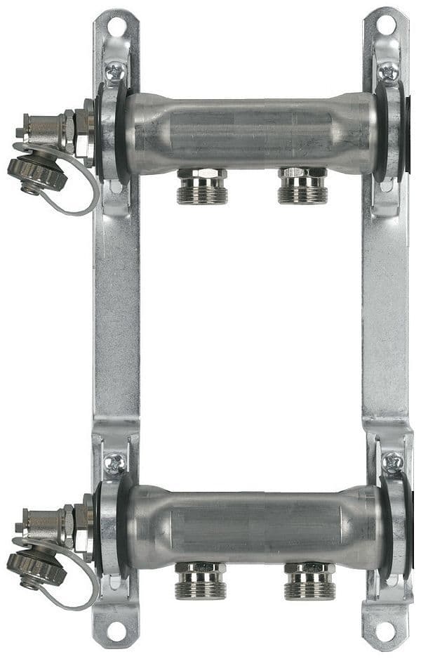 Rvs collector 4/4" 8X3/4" ek+bev+purg