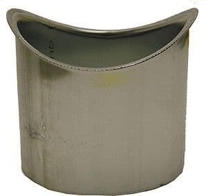 Zinken tapgat rond goot half rond 100MM