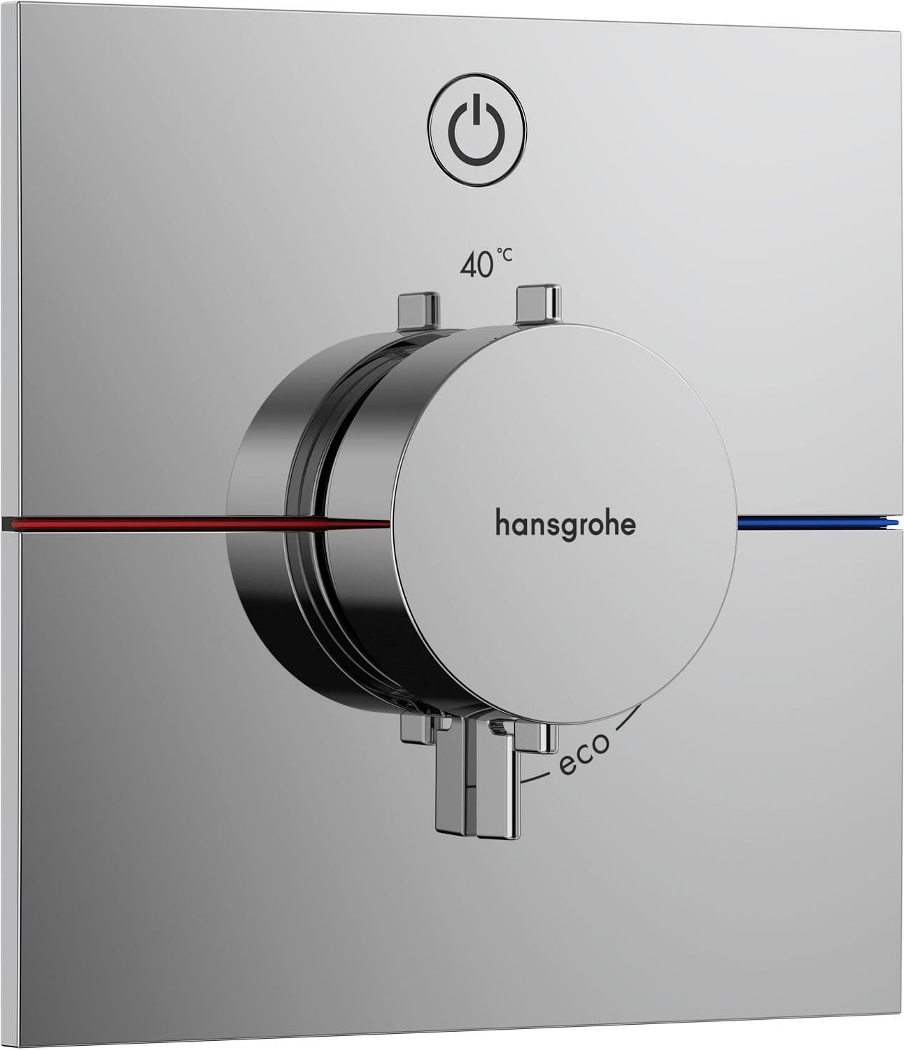 Afwerkset thermostaat +1 functie Comfort E HG chroom