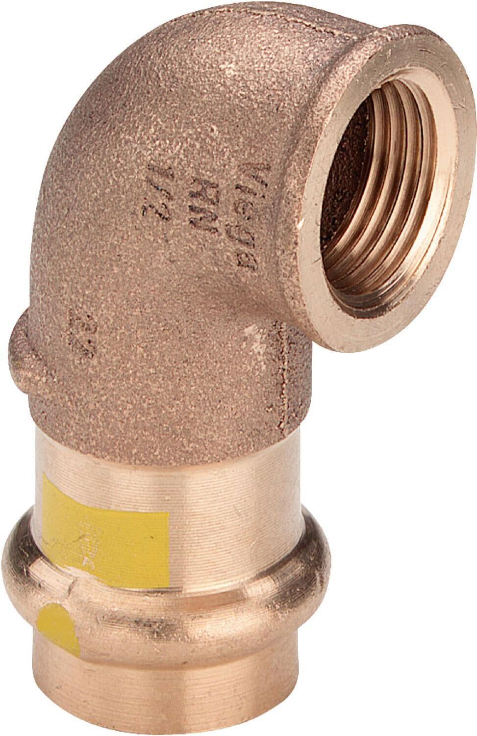 Profipress gas elleboog YK F Viega 4/4"-22MM