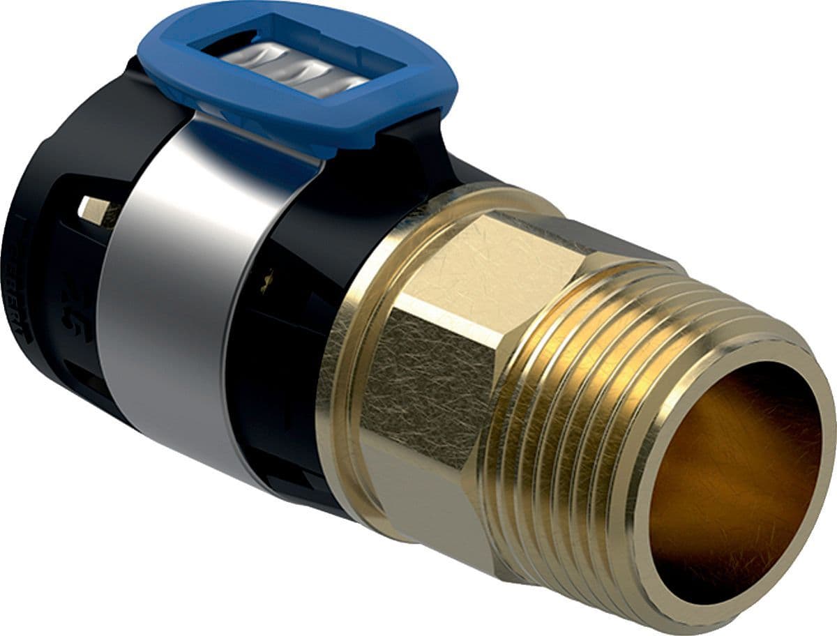 Puntstuk 16MM-1/2"M FlowFit Geberit