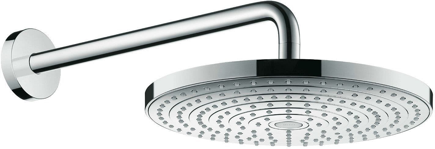 Hoofddouche Raindance Select S240 2JET hansgrohe+ ARM 39CM EcoSmart muur chroom