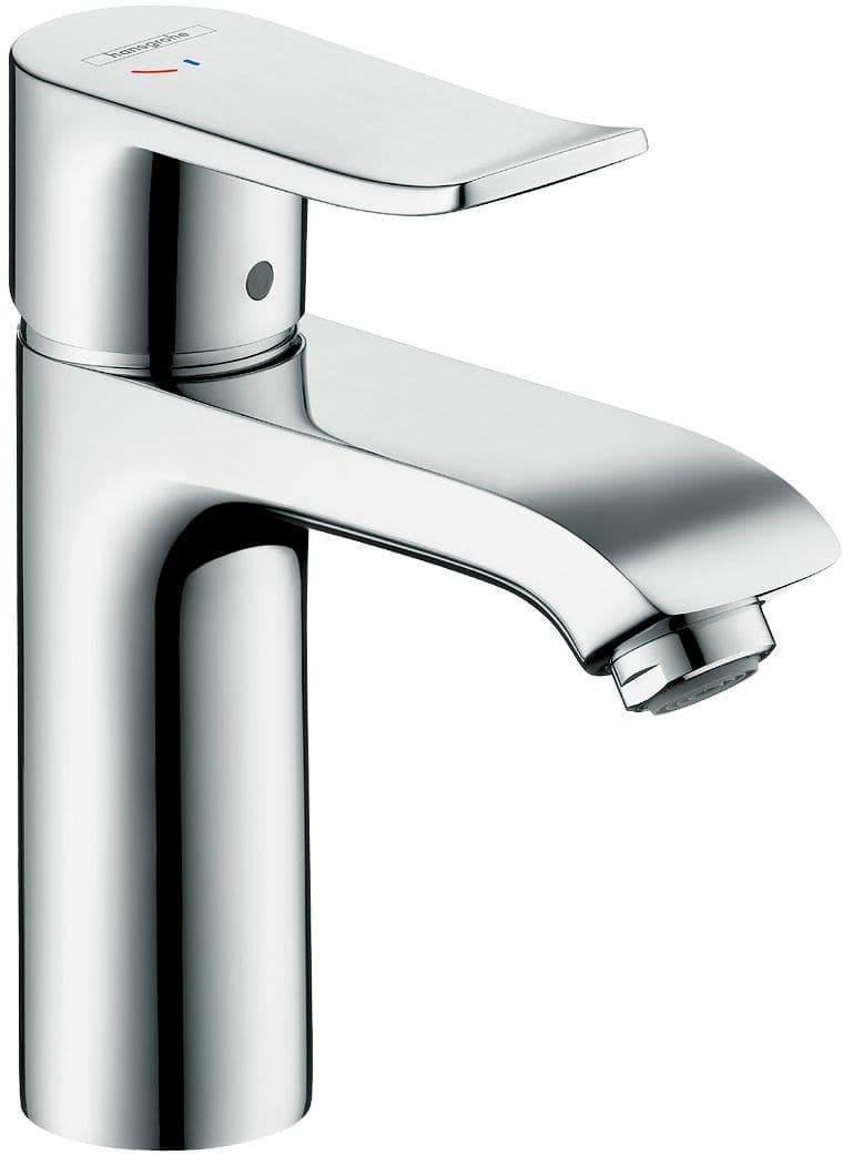 1GREEP Mengkraan lavabo Metris 110 Hansgrohe coldstart automatische sluiting chroom