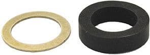 RUBBER + KOPEREN RING SCHELL  3/8"-10