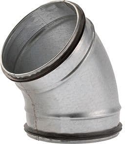 Spiral-d galva elleboog voor ventilatie 45° 355MM