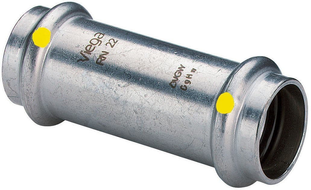 Schuifmof 15MM sanpress inox gas Viega