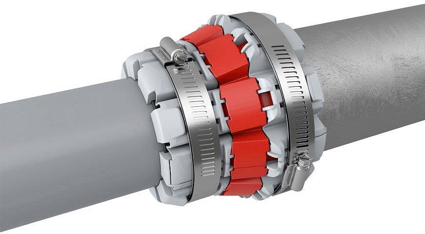 Multi-materiaal mof voor sanitair afvoer 50-80MM