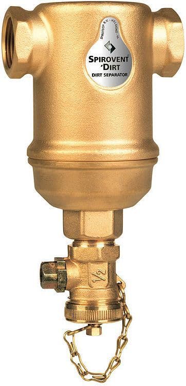 Vuilafscheider spirotrap 5/4"F horizontaal