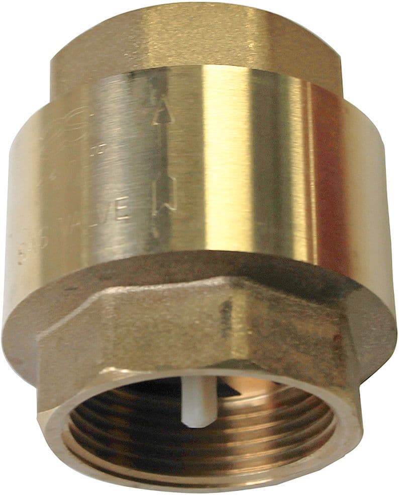 Messing terugslagklep 4/4"FF