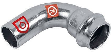 Elleboog Mf 90° 22MM C-staal frabo