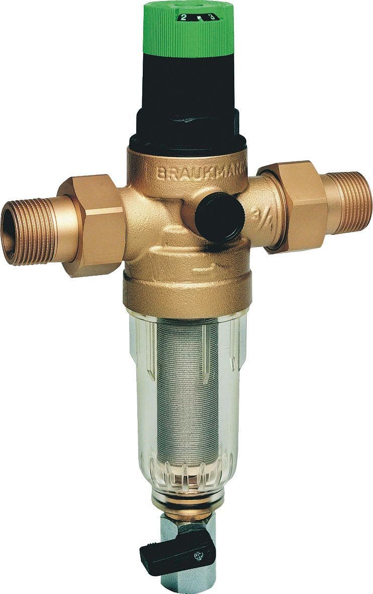 Waterdrukregelaar+filter braukmann 4/4"AA