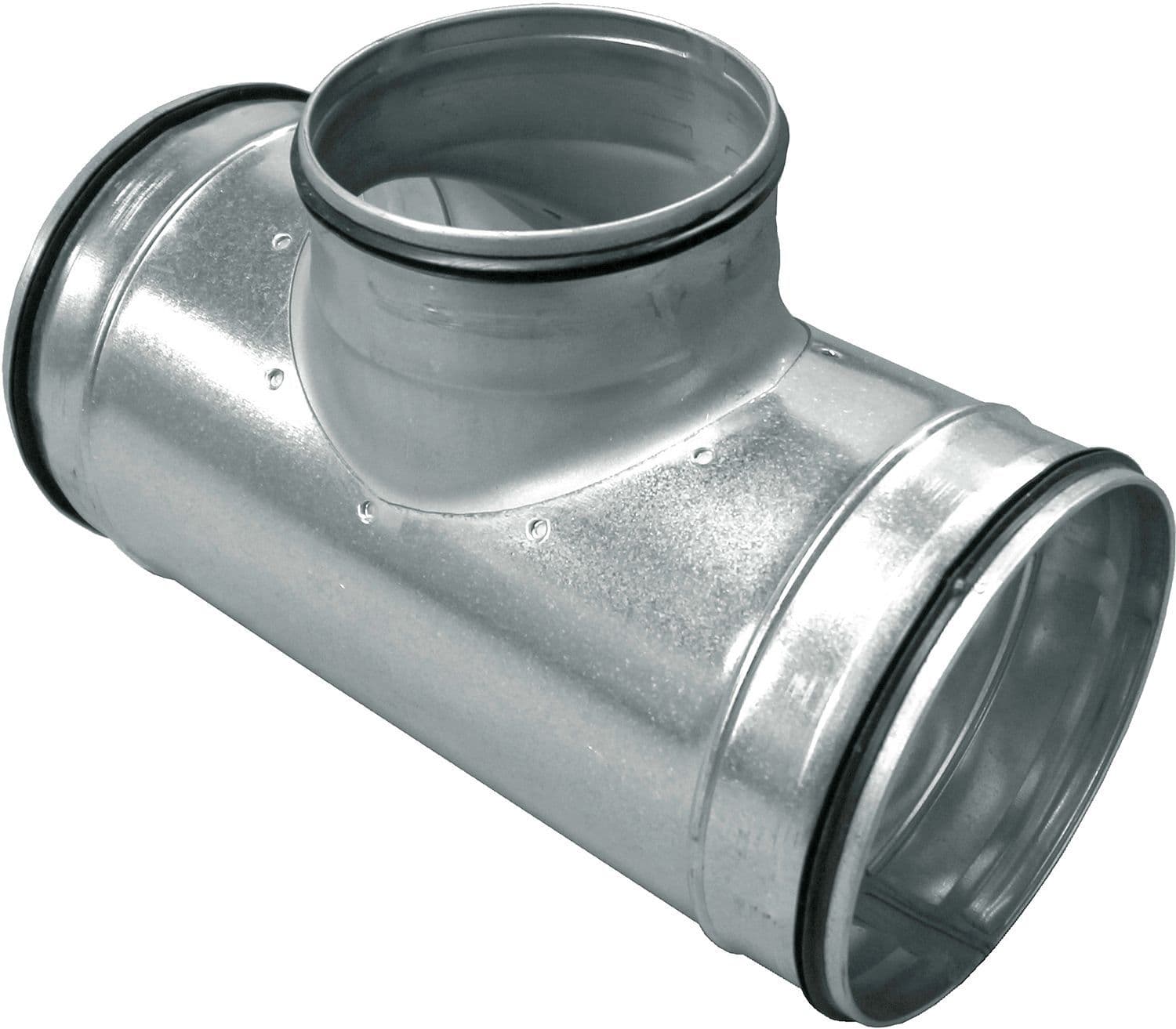 Spiral-d galva reductie T voor ventilatie 355-125-355MM