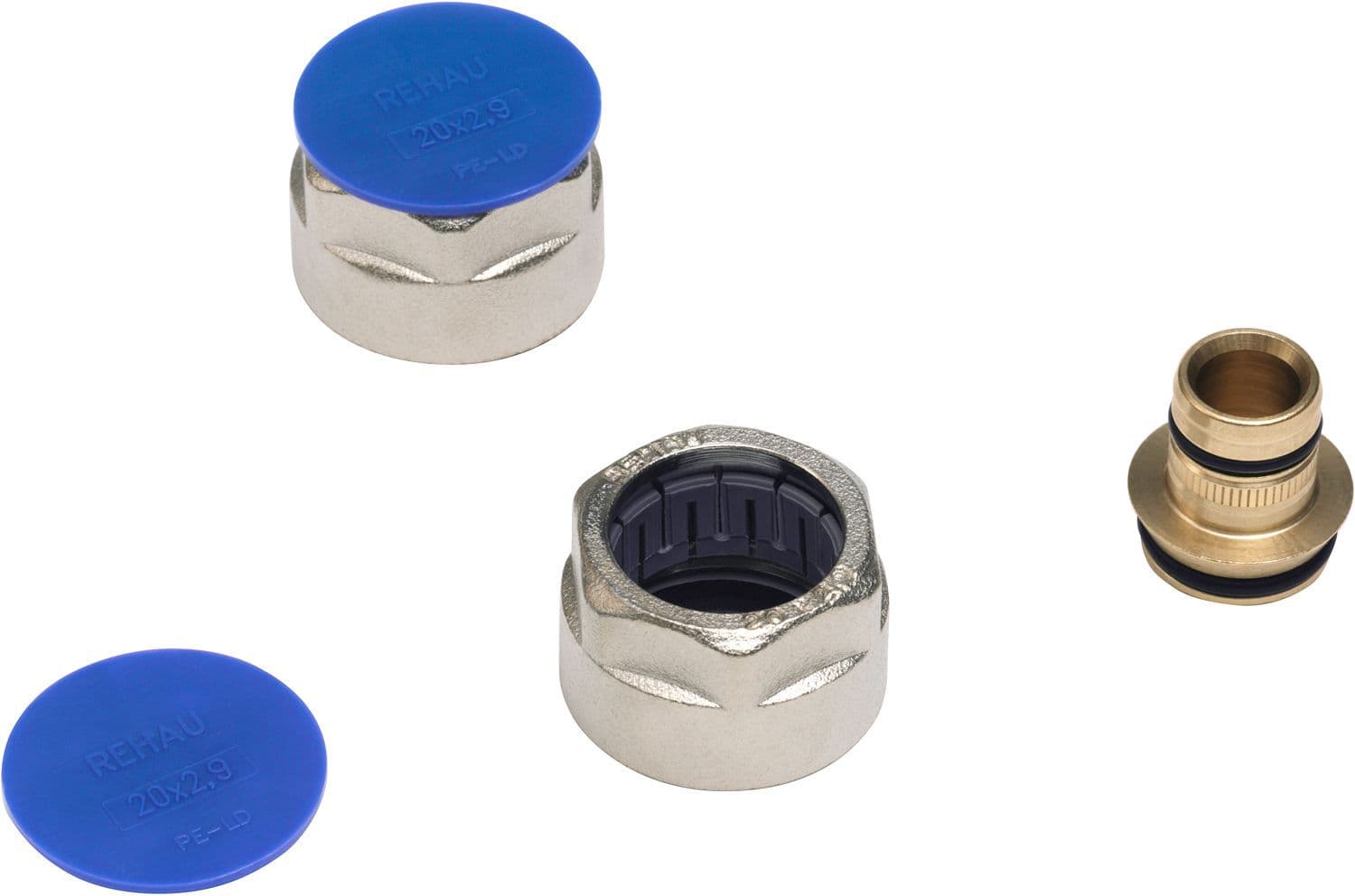 Set EK koppelingen Flex rehau 3/4"F-20MM