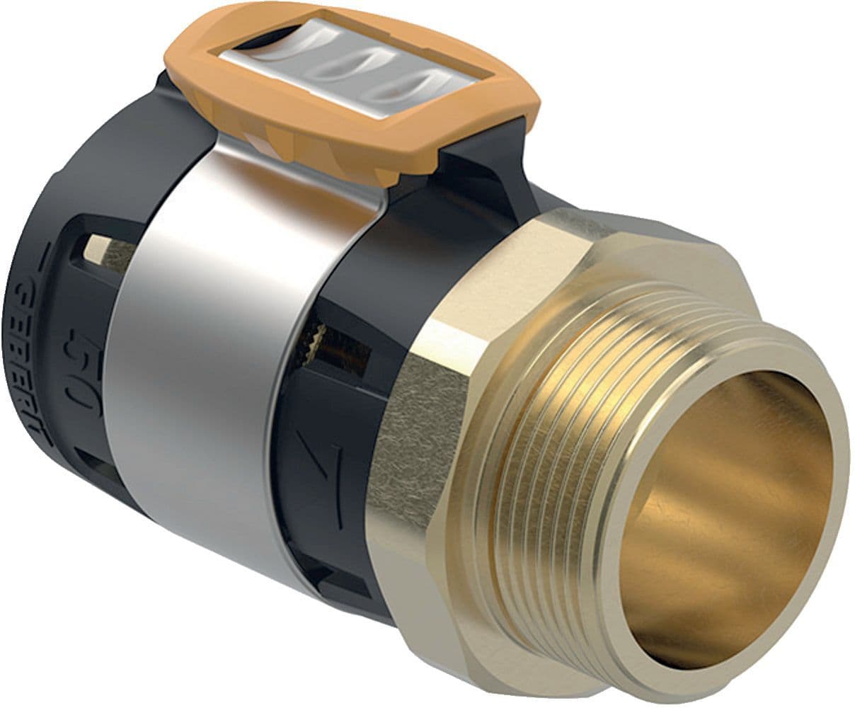 Puntstuk 50MM 1"1/2 M FlowFit Geberit
