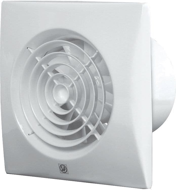 Badkamerventilator +timer+beweginssensor SILENT-100 cdz s&p