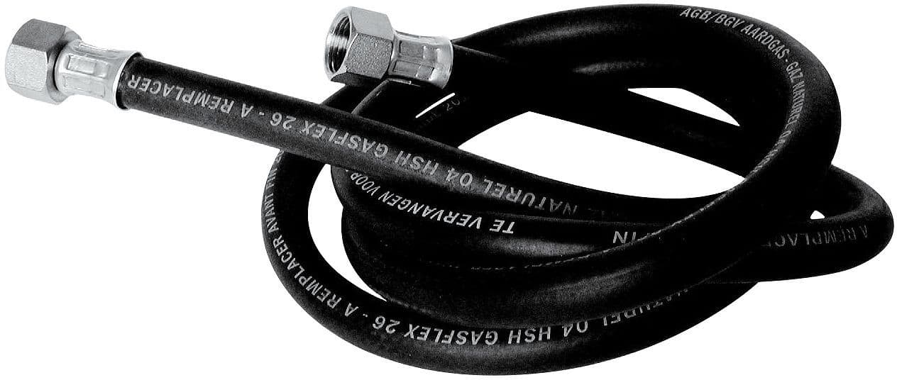 Volledige gasdarm ff +moer 1/2"-100CM