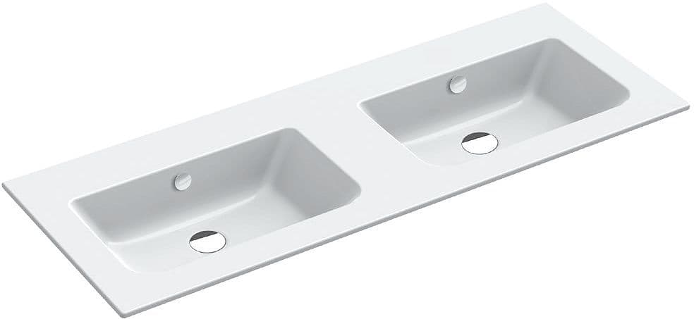 Lavabo double alano catalano cataglaze+ 122X46CM porcelaine blanc