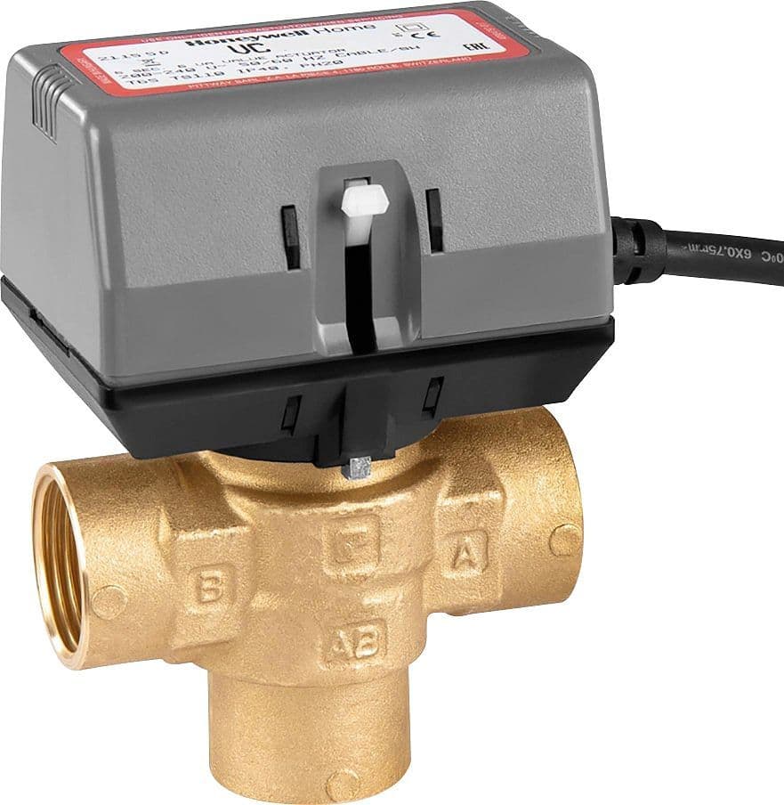 Vanne de zone 3 voies Honeywell 3/4" 230V 3POINTS
