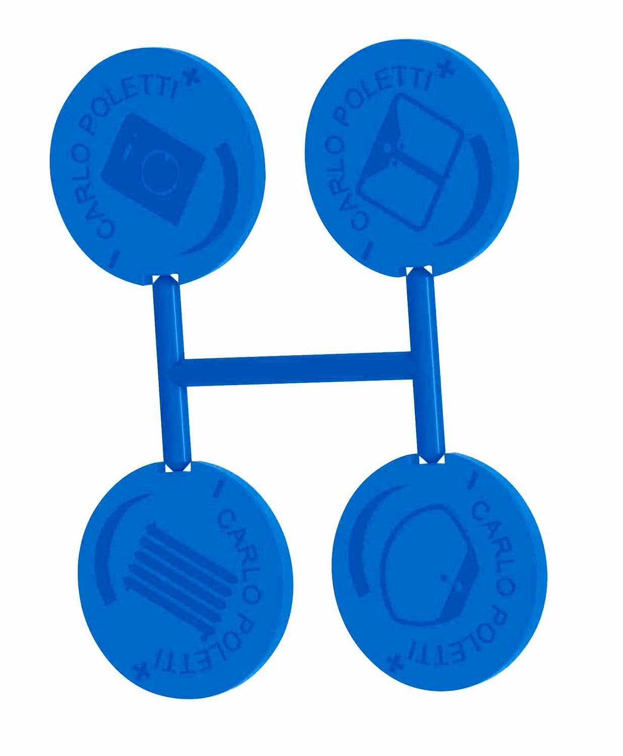 UNI.COLLECTOR INDICATOR REGENWATER BLAUW (SET 4 STUKS)